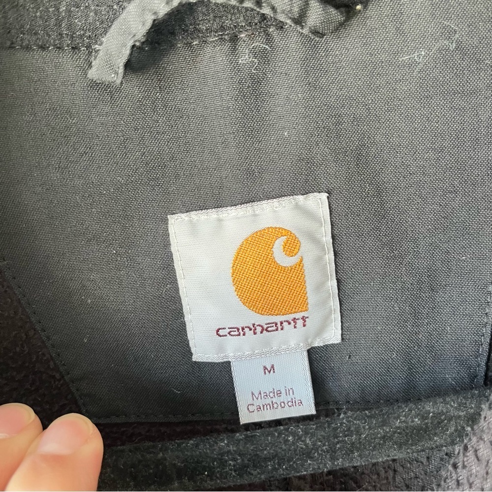 Carhartt Gray Full Zip Fleece Jacket Size Medium - Picture 3 of 6